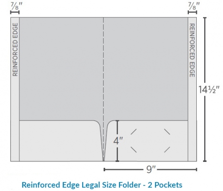 Reinforced Legal Folder - 2 Pockets